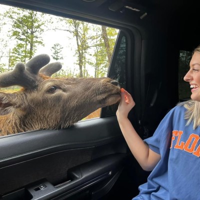 a boy is looking away from the window of a car